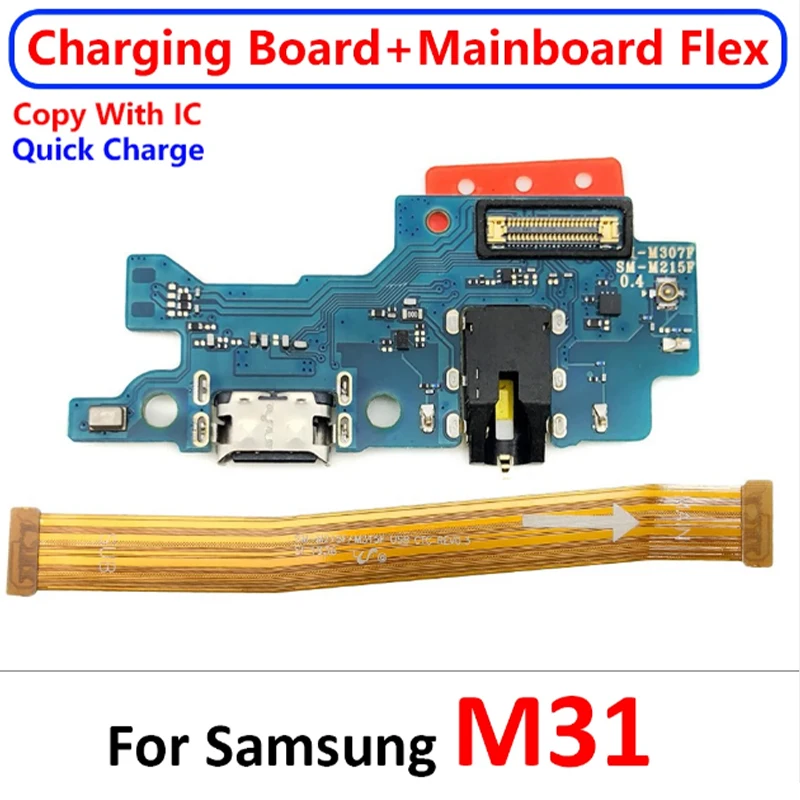 NEW Tested USB Charging Port Main Board Motherboard Connector Flex Cable Parts For Samsung M10 M20 M30 M30S M21 M21S M31 M62