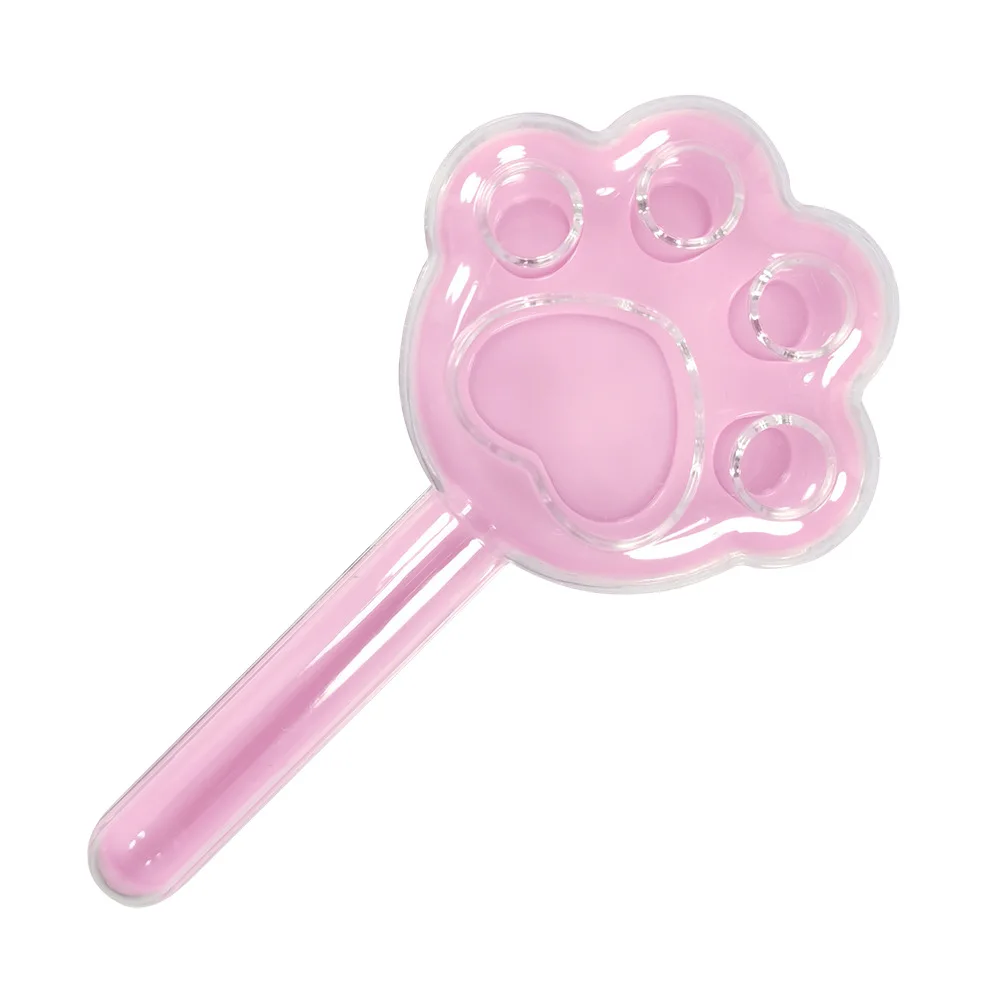 5Pcs Cute Bear Dot Cat Paw Lollipop Shape Plastic Candy Boxes Gift Packing Box for Animal Pets Birthday Baby Shower Party Decor