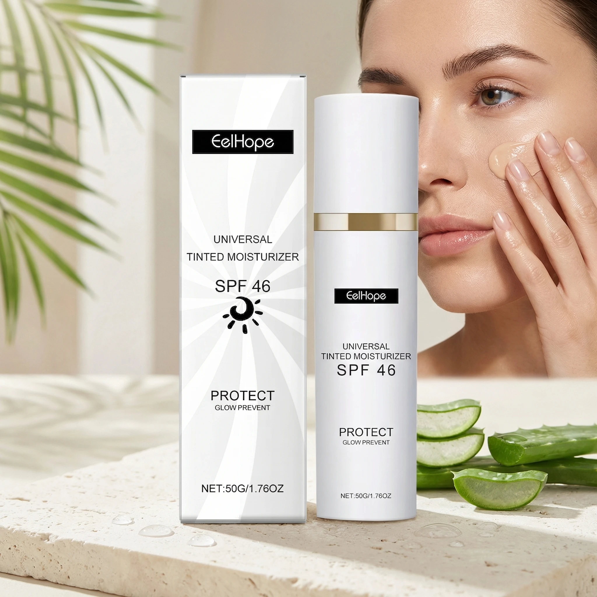 

Солнцезащитный крем для тела 50 г: легкий, увлажняющий, питательный, успокаивающий, с защитой от покраснений и УФ-излучения, освежающий, придающий сияние лосьон-солнцезащита