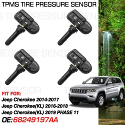 Car For Jeep Cherokee 2014-2017 Jeep Cherokee KL 2016-2018 433 MHz Tire Pressure Monitoring Sensor System 68249197AA 68185570AA