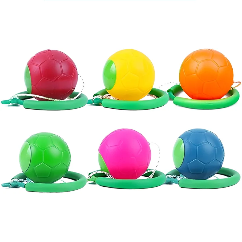 الأطفال في الهواء الطلق لعبة ممتعة القفز الكرة دوران الانتقال الدائري قدم واحدة القفز حبل الكرة ممارسة التنسيق التوازن استجابة مرنة #6