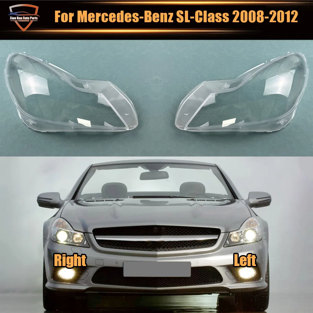 

For Mercedes-Benz SL-Class W230 SL300 SL350 SL500 2008 2009 2010 2011 2012 Car Headlight cover Headlamp Lens Auto Shell Cover