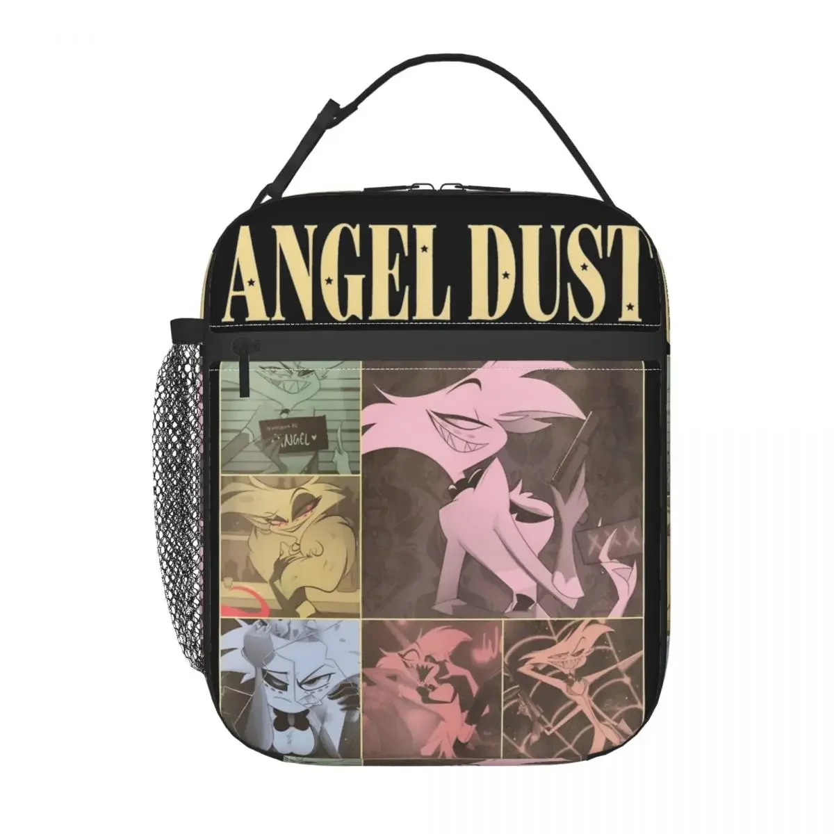 Изолированная сумка-тоут для обеда Hazbin Hotels Alastor, забавная удобная коробка для хранения еды, многофункциональный холодильник, термобокс для бенто для путешествий