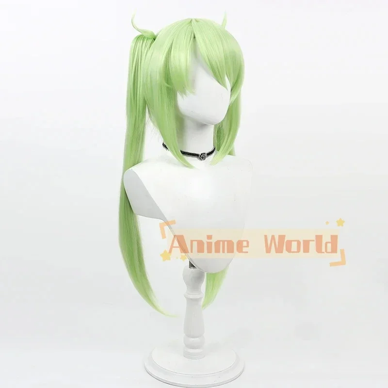 2 Types Blue Archive Tachibana Hikari Cosplay Wig Green Synthetic Hair Heat Resistant Halloween Carnival Role Play Party view 5