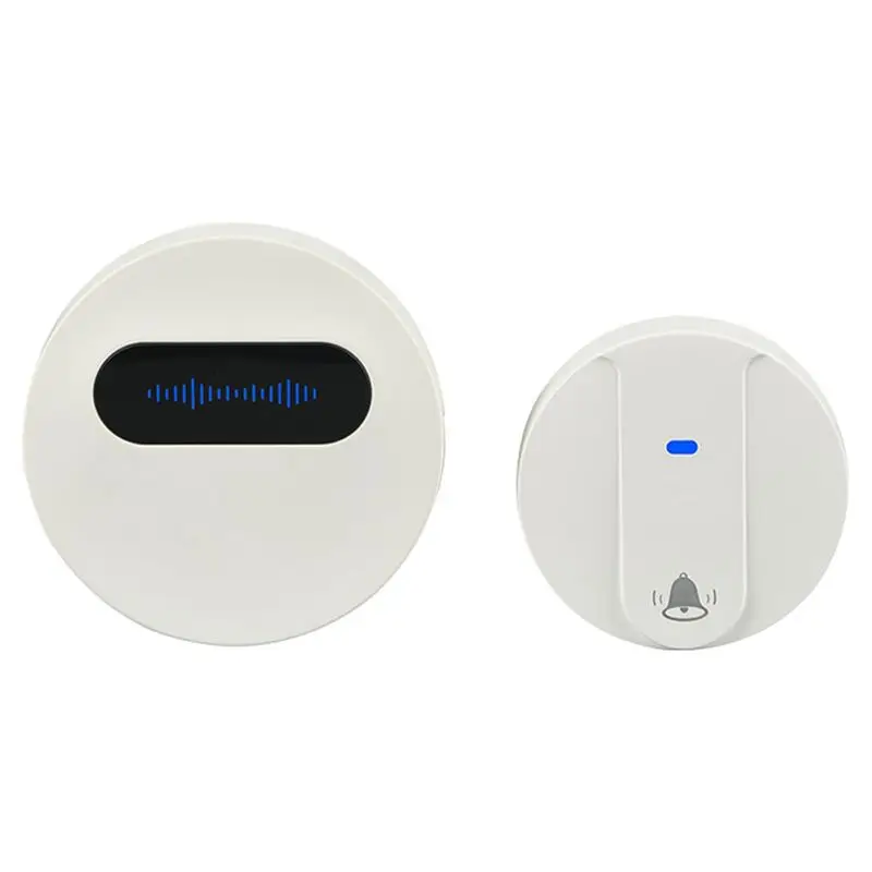 

Wireless Doorbell Waterproof Smart Doorbell IP68 Home Door Bell Intelligent 58 Songs 4-Level Volume Control-A45M