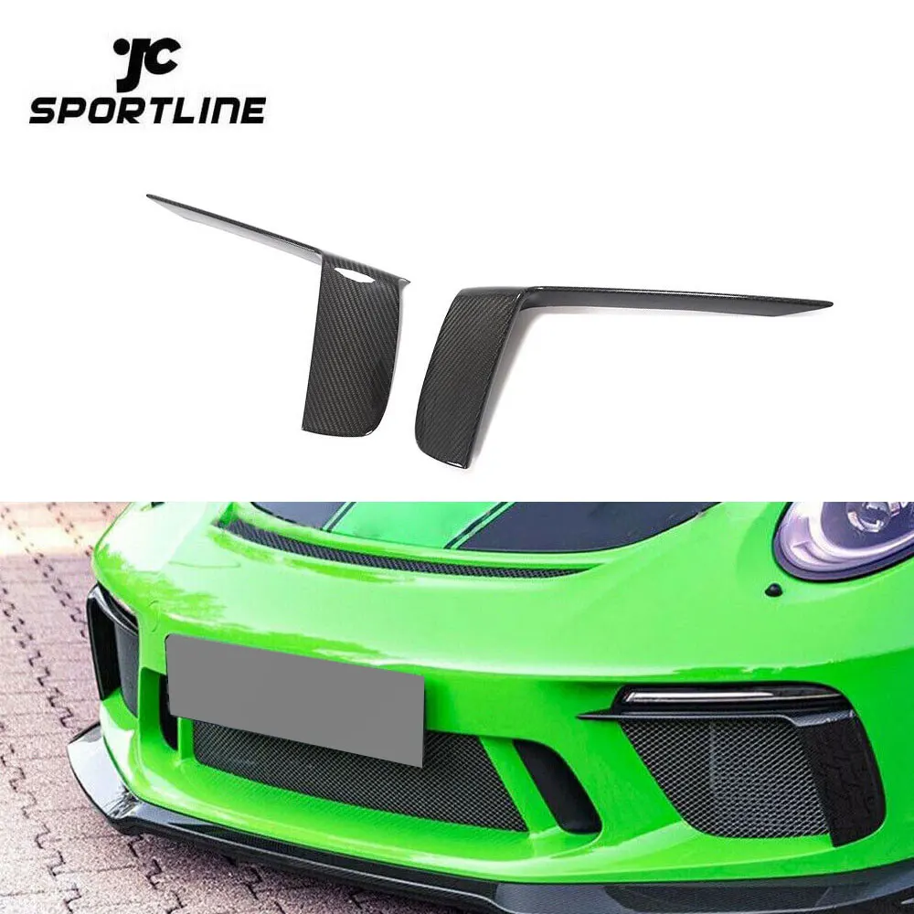

JCSportline Dry Carbon Fiber Front Bumper 911 GT3 Air Intake Vents For Porsche 911 GT3 RS Coupe 2-Door 2017-2018