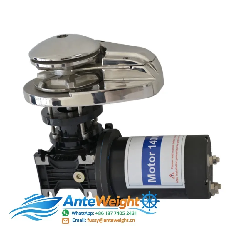 Stainless Steel Yacht Electric Vertical Winch 12V Remote Anchor Windlass