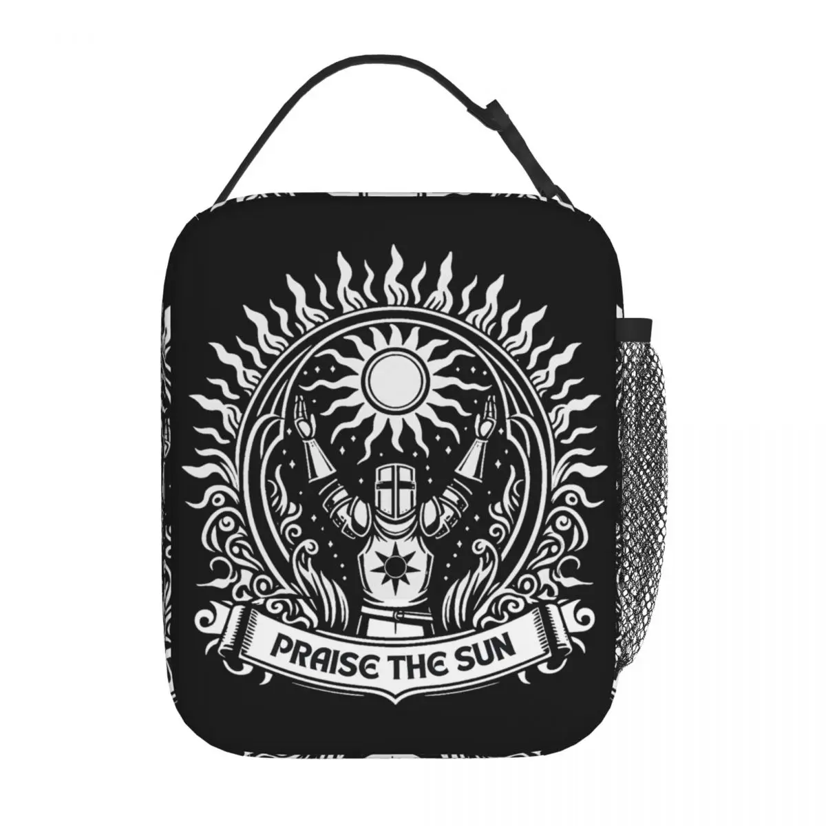 

Praise The Sun Dark Souls Insulated Lunch Bag Portable Reusable Thermal Bag Tote Lunch Box Beach Outdoor Food Storage Bags