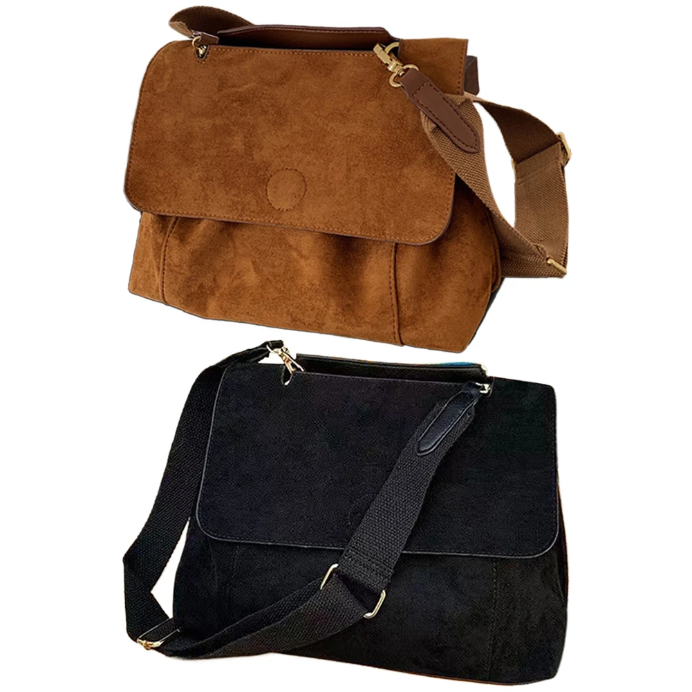 

Женская винтажная сумка через плечо, большая вместительная повседневная сумка на плечо, однотонная повседневная сумка через плечо, женская сумка для свиданий