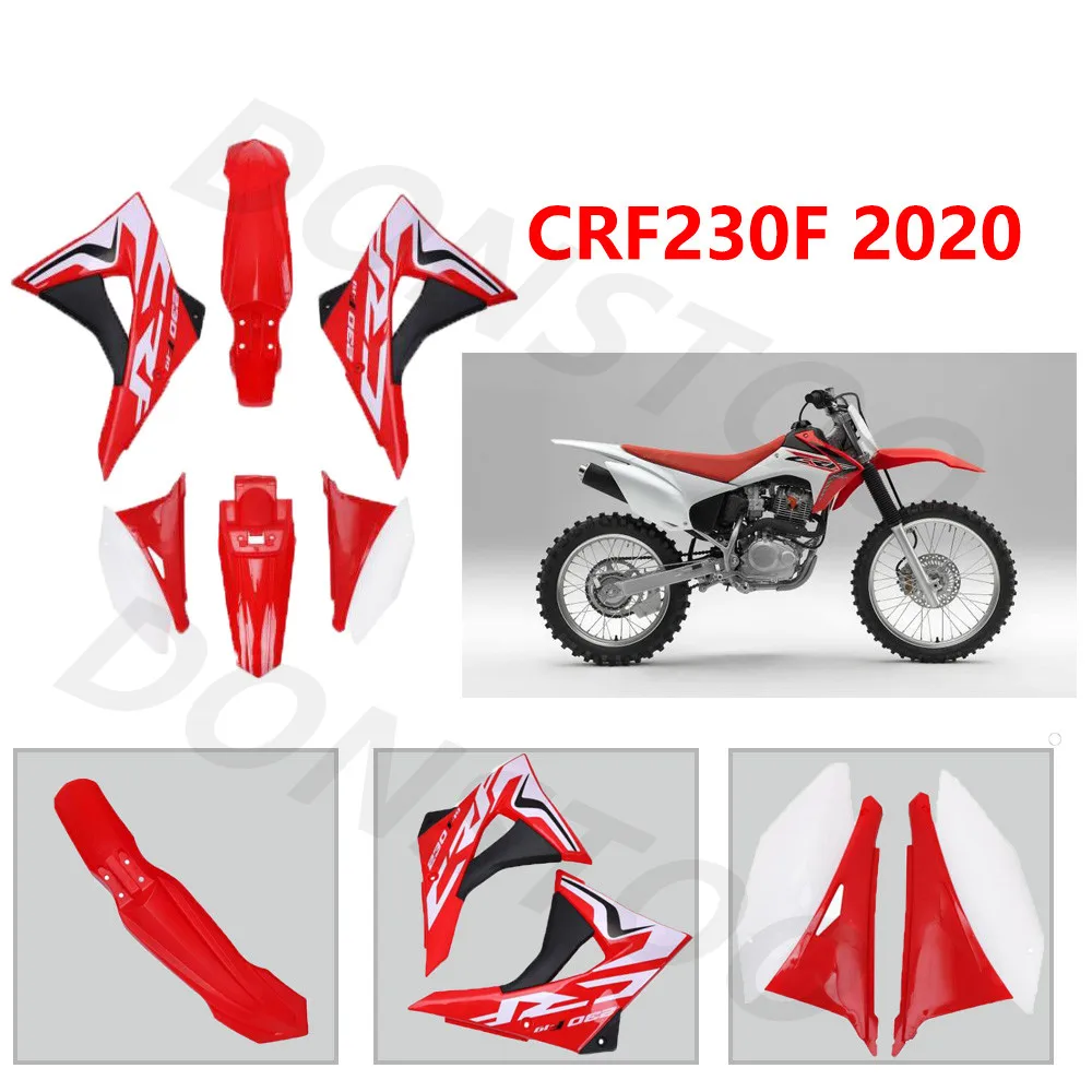 CRF 230F Plastic Kit Front Rear Fender Rad Shrouds Side Panels Spoiler Side Panels Full Body Fairing For HONDA CRF230F 2020