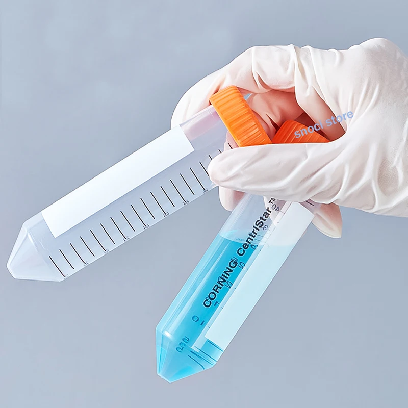Tabung Centrifuge 15Ml, Tabung Kerucut Plastik 50Ml Steril dengan Lulus, Tutup Sekrup untuk Laboratorium, Polipropilena, Non-pyrogenik