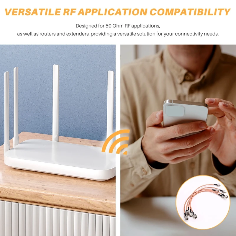 Коаксиальный кабель с низким коэффициентом потери, 12 дюймов, для антенны 4G LTE/Wi-Fi