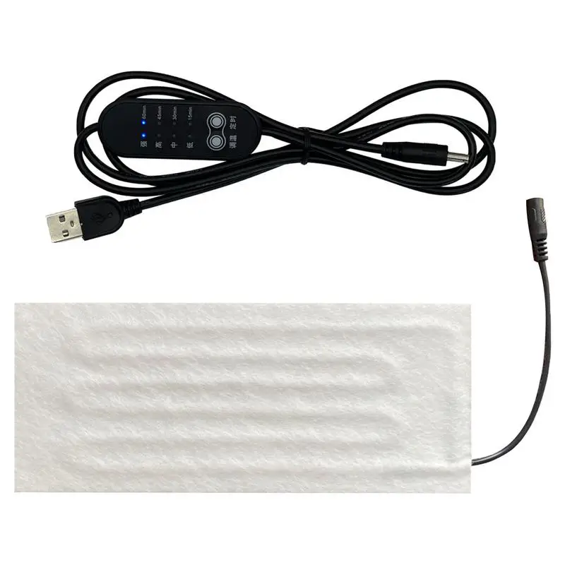 Heating Pad USB Heating Wire Heating Mat 5V Electric Heating Element Film Heater Pad for Warming Feet Heating Vest Coat