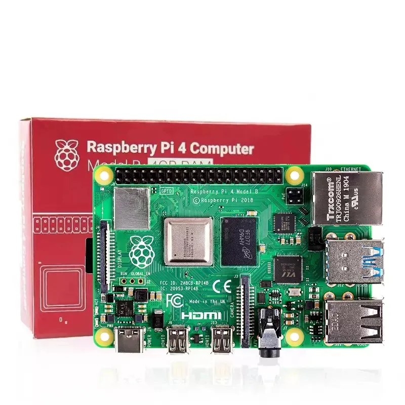 Original Raspberry Pi 4B 4th Generation B Type UK made 1GB 2GB 4GB 8GB Raspberry Pi 4B Development Board WiFi Kit