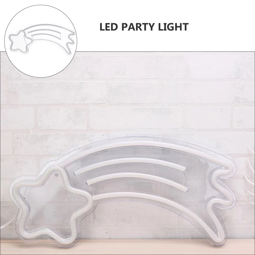 

1Pcs LED Meteor Rainbow Shape Light USB Plug Party Atmosphere Lamp Waterproof Durable Decorative Bedroom Night Desk Lamp