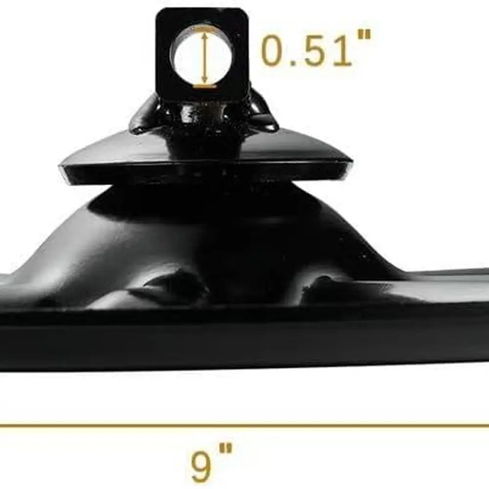 Qty (2) 314667 Replacement Jack Foot Pad with Attachment Pins,9" Diameter, 5th Wheel RV Landing Gear Foot Pad - 9" Round