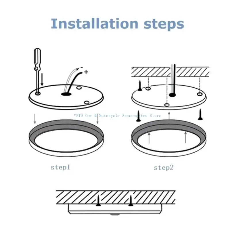 L5BC Touch Switch Lamp Light Dome Light สำหรับอุปกรณ์เสริมภายในของ Campervan Marine
