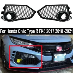 Car Front Bumper Fog Light Cover Trim for Honda Civic Type R FK8 2017 2018 2019 2020 2021 Fog Lamp Frame Car Accessories