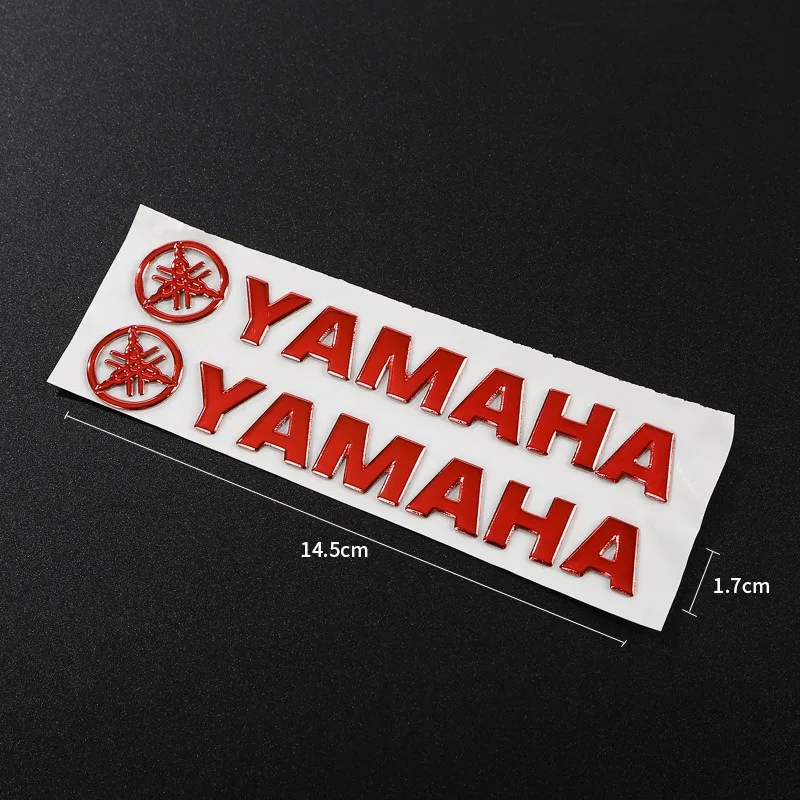 สติ๊กเกอร์มอเตอร์ไซค์ใหม่ สติ๊กเกอร์ PVC 3 มิติ สติ๊กเกอร์ติดถังน้ำมัน 3 มิติ โลโก้สีทอง กันน้ำ สำหรับตกแต่ง Yamaha R1 Mt07 R3 R25 Mt-09