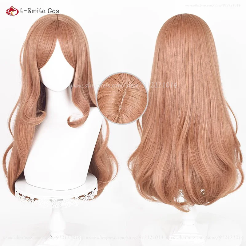 Anime Soyo Nagasaki Cosplay Wig Soyorin 67cm Orange Brown Curly Wig Heat Resistant Synthetic Hair Halloween Cosplay Anime Wigs