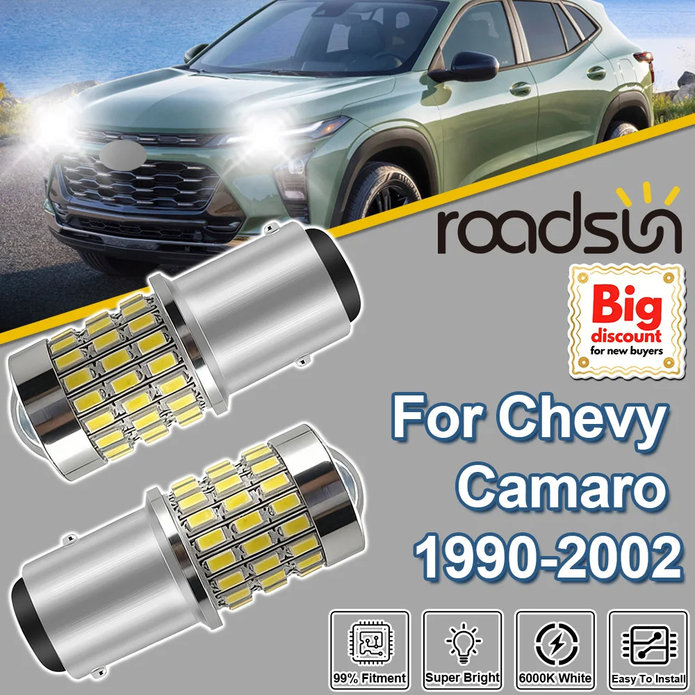 

Roadsun 2PCS For Chevy Camaro 1990-2002 1157 P21/5W Canbus LED Projector Lens Turn Signal Lights 1991 1992 1993 1994 1995 1996