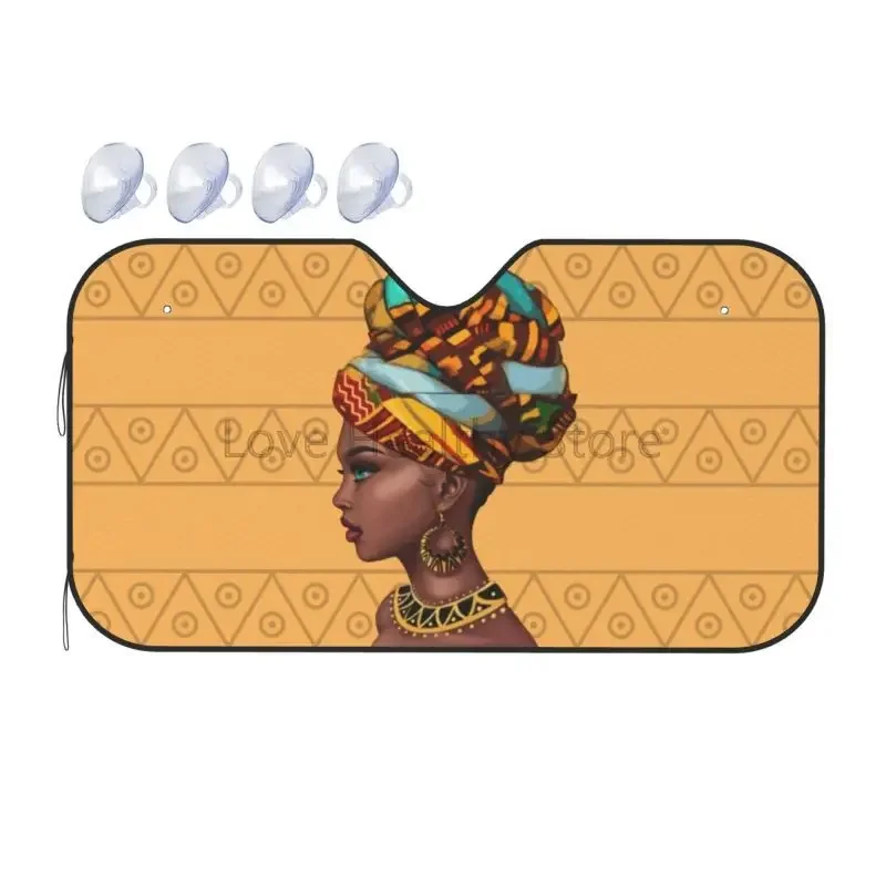 

Афро-американская красивая девушка, лобовое стекло автомобиля, солнцезащитный козырек, складной передний солнцезащитный козырек на лобовое стекло, защитные блоки, УФ-лучи, солнцезащитный козырек