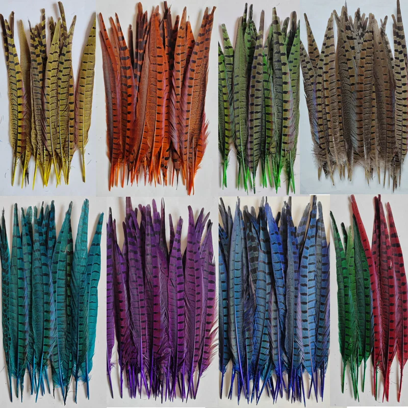 

10Pieces -12-14" 30-35cm Dyed Over Natural Ringneck Pheasant Tail Feathers,8colours Available,