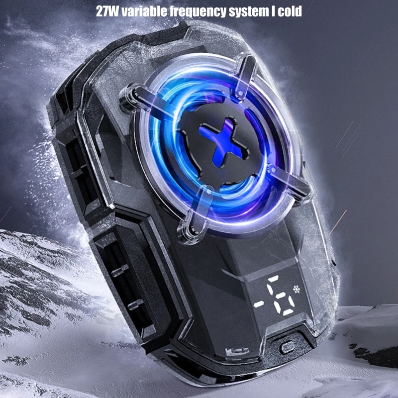 High Capacity Battery Power Phone Coolers Mobile Gaming Radiator With Even Heat Distribution Suitable For Live Streaming