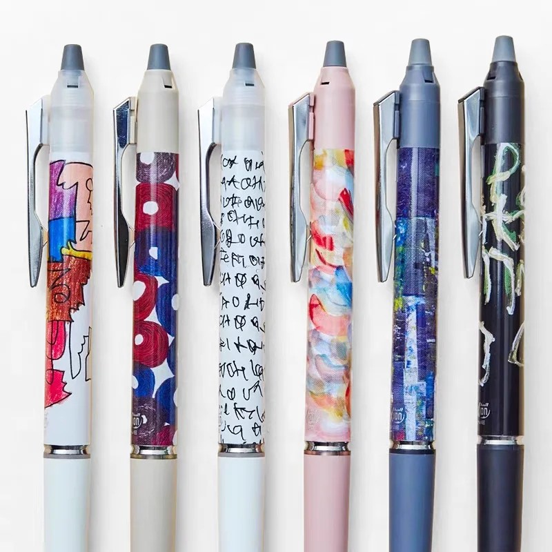 New Style Erasable Gel Pen 0.5mm Frixion Zone HERALBONY Series Upgraded Thick Ink Replaceable Lead Japanese stationery