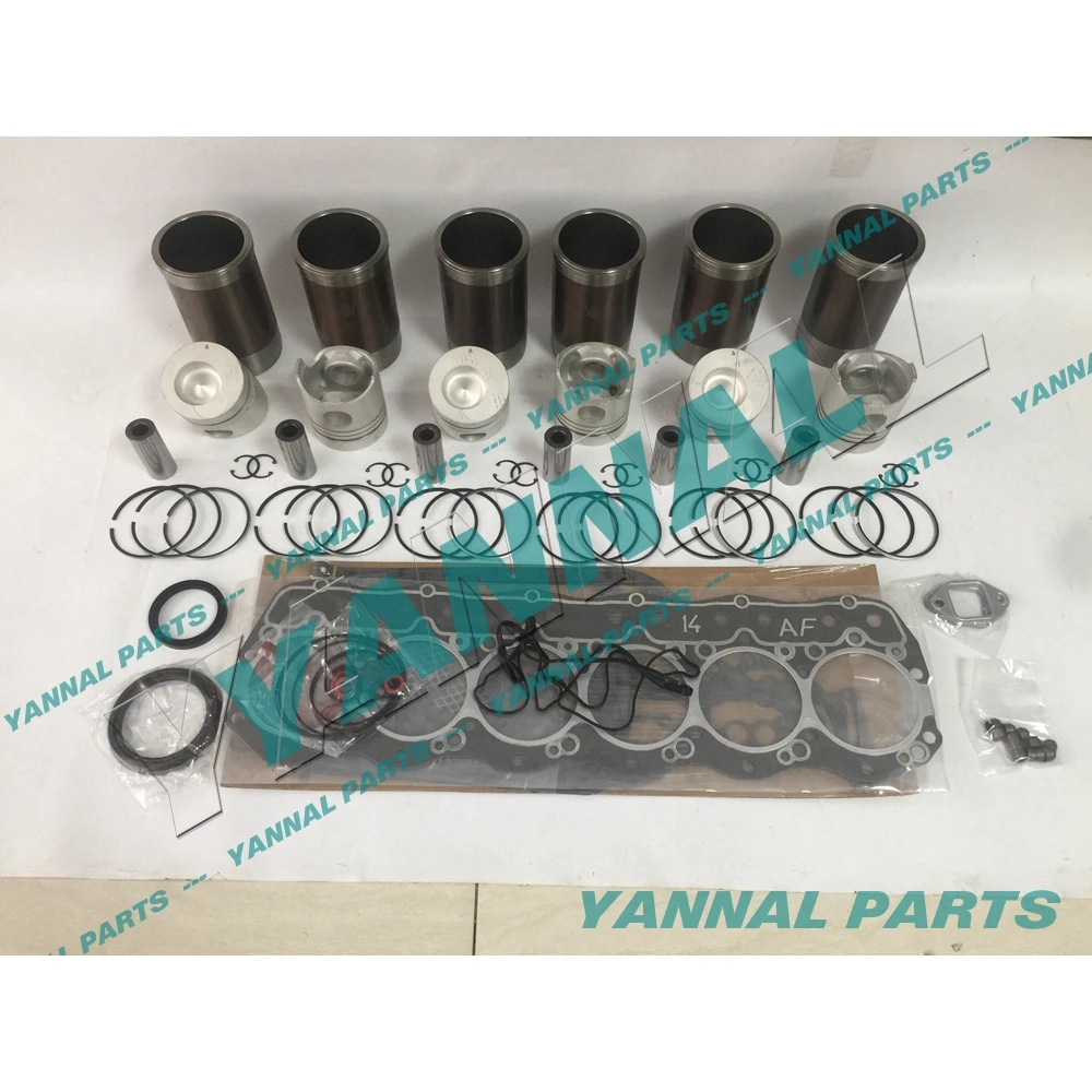 For Mitsubishi  Overhaul Kit With Gasket Set 6D14 Excavator Engine Parts