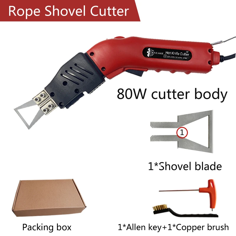 

Hot Knife Fabric Cutter 220V Electric Shovel Cutter For Cloth Rope Nylon Cutting Hot Melt Knife With Adjustable Temperature