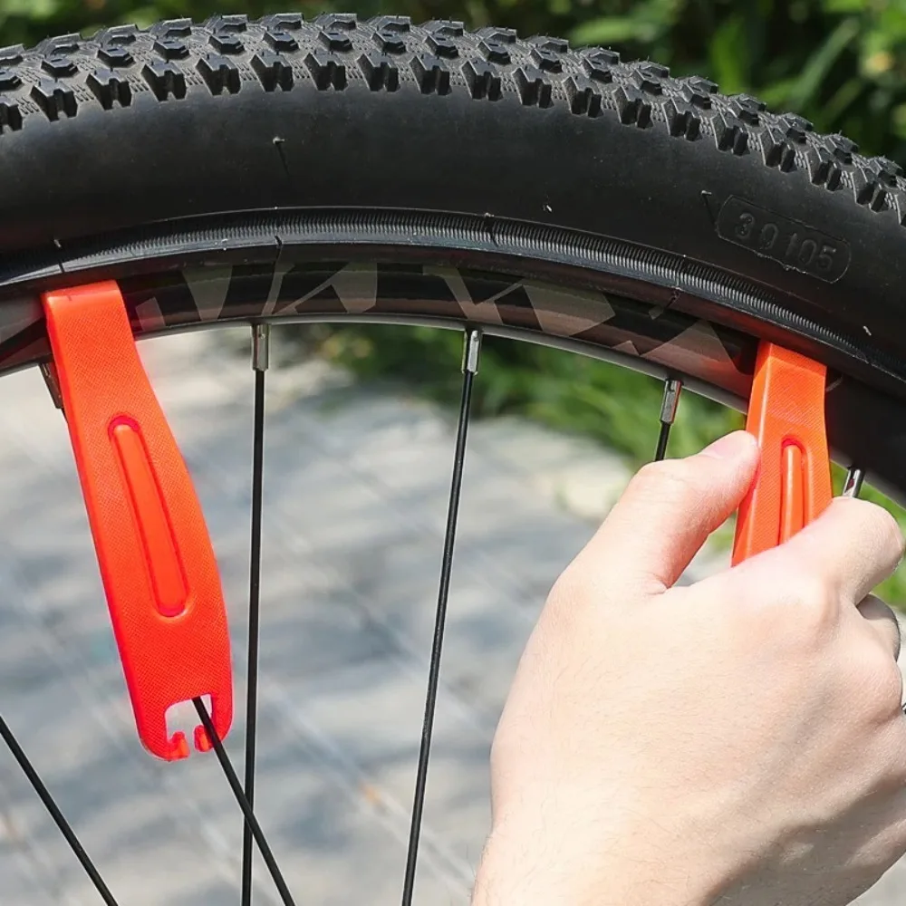 

3 Pcs Easy to Use Portable Bicycle Tire Lever Ultralight Durable Cycling Crowbar Black/Orange Tyre Removal Tool