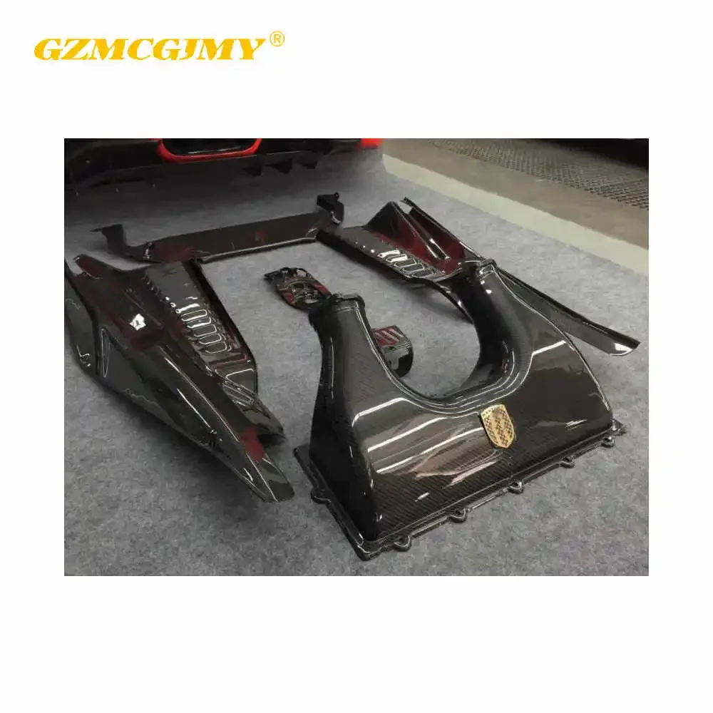 Dry 4 PCS Style Engine Bay Cover for  488 Spider Engine Car Hood Accessories