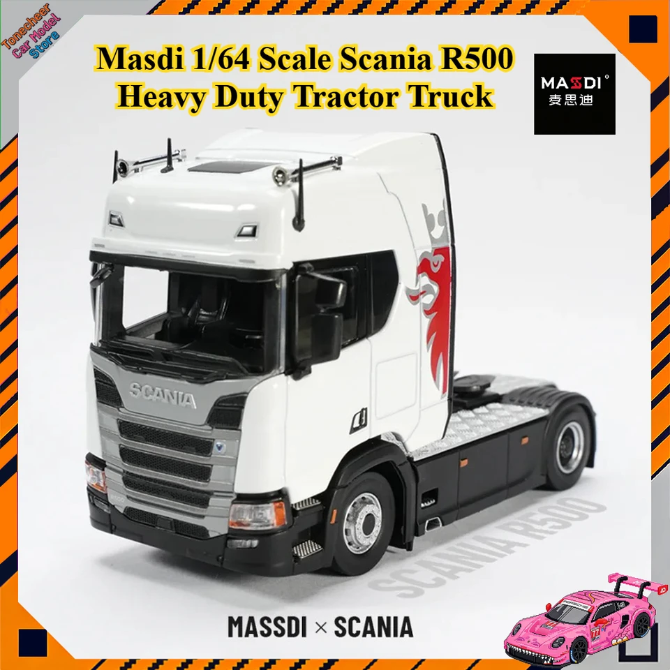 New Masdi 1/64 Scale Scania R500 770S V8 Heavy Duty Tractor Truck