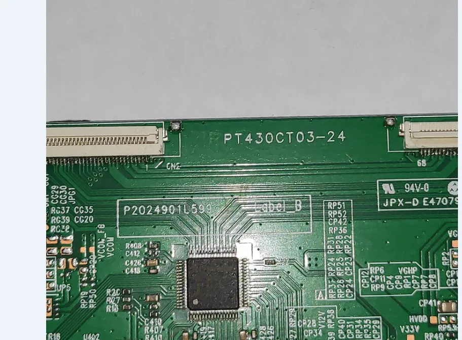Free shipping ! DCBHM-H268B_ 02 Logic board PT430CT03-24   Huike 43 inch  t-con