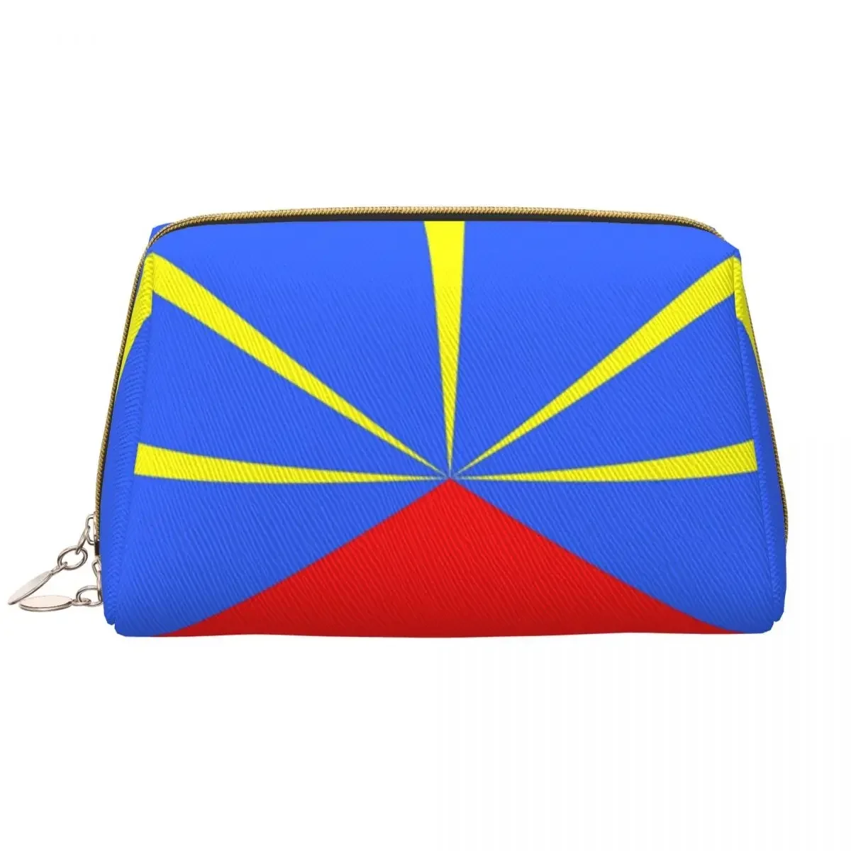 

Flag Of Reunion Makeup Bag for Women Travel Cosmetic Organizer Fashion Storage Toiletry Bags