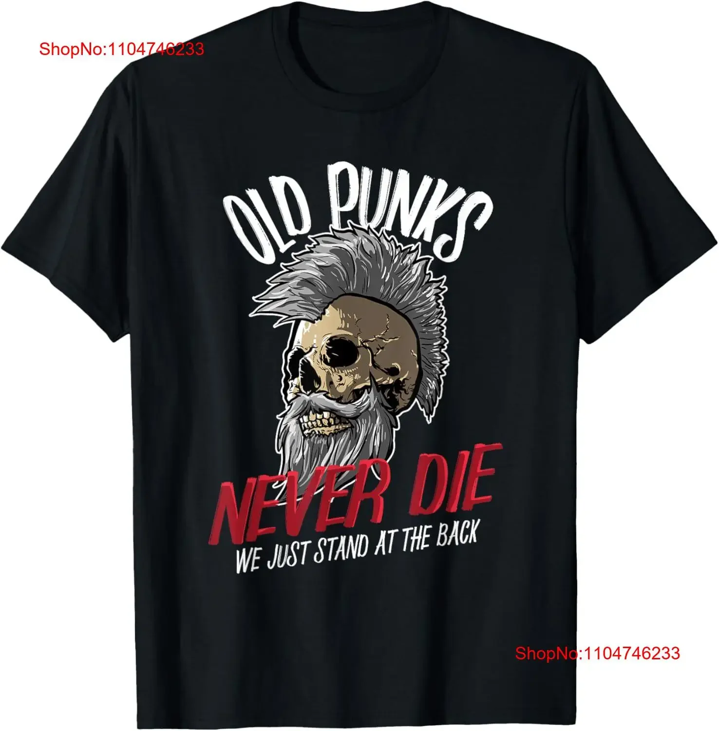 

Футболка Old Punks Never Die We Just Stand At The Back, винтажная стираная мягкая удобная модная футболка для повседневной носки, уличная одежда