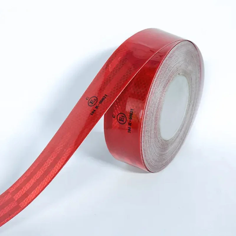 Waterproof Retro Reflective Conspicuous Tape 104R Red Safety Warning Reflective Sheet Is Commonly Used At Construction Sites