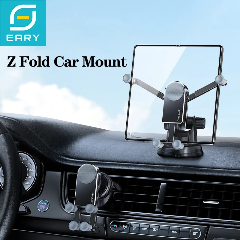 

Eary Car Phone Holder Mount Dashboard&Air Vent With 360°Rotate Car Bracket Stand for Samsung Z Fold 7 6 S25 iPhone Xiaomi Huawei