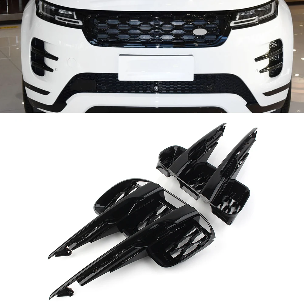 

Решетка переднего бампера для Land Rover Range Rover Evoque 2019 2020 2021 2022 LR 114729 LR 114728 Глянцевые черные внешние аксессуары для автомобиля