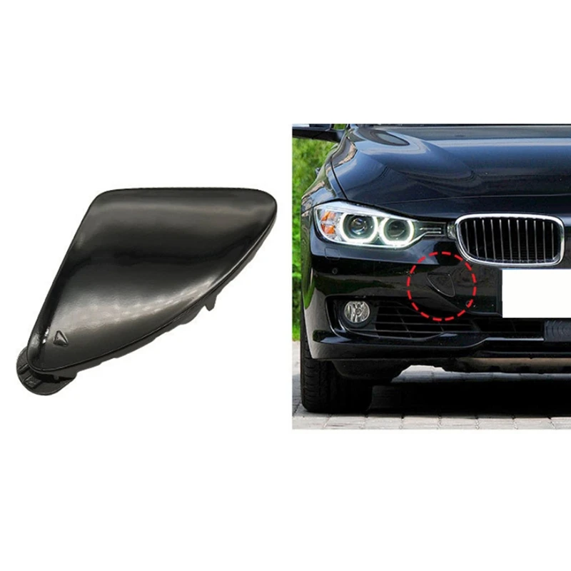 Car Front Bumper Tow Eye Hook Eye Cover Cap Painted 51117293116 For BMW F30 2012-2015 Front Trailer Cover Accessories Component