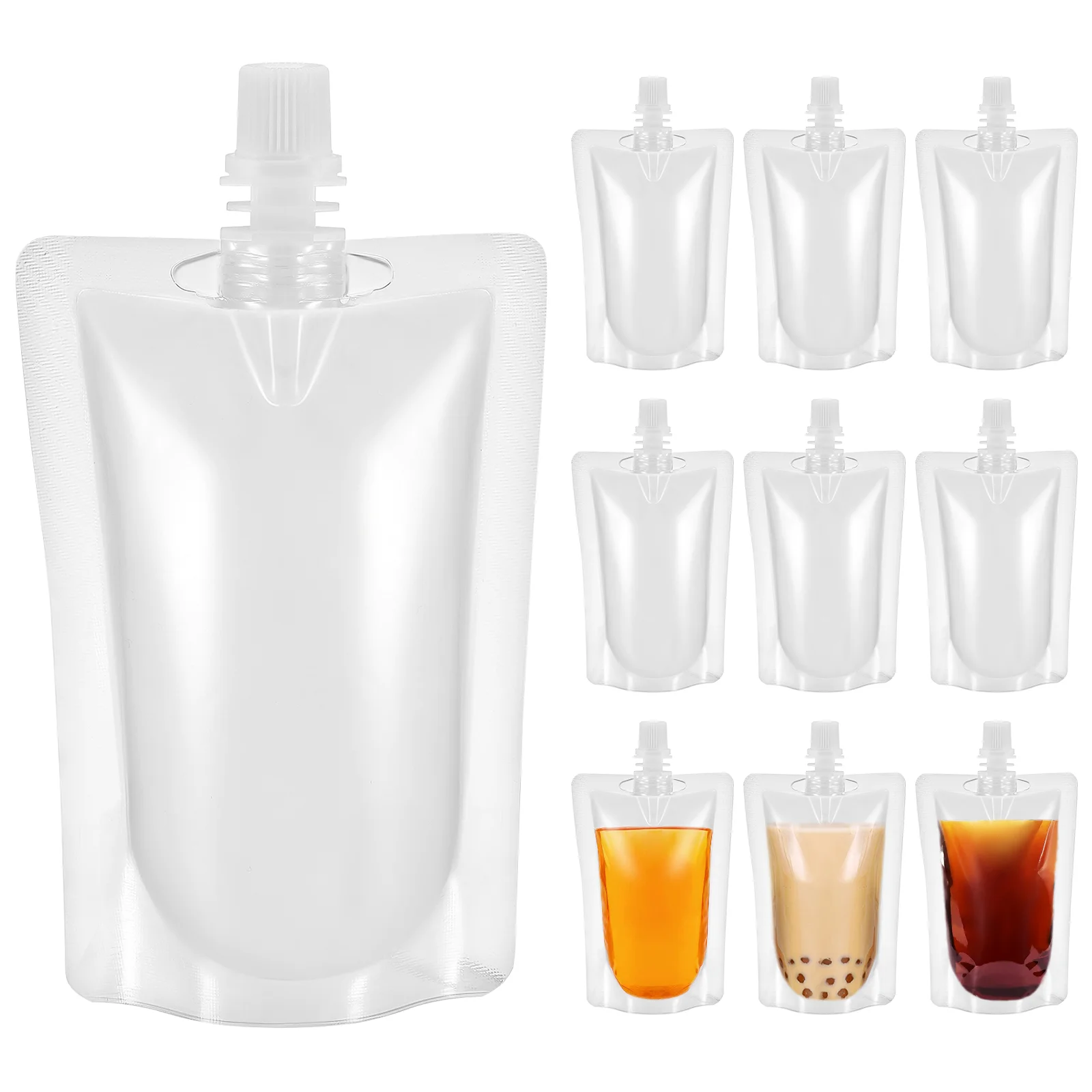 

50 Pcs Juice Containers Beverage Flasks Portable Glass Outdoor Water Pouches Man