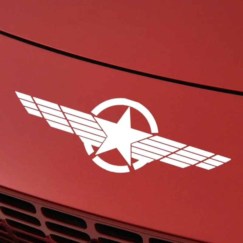 New Design Pentacle Former World War II Car Sticker Vinyl Military Standard Appearance Decal Decal Auto Parts, 15cm