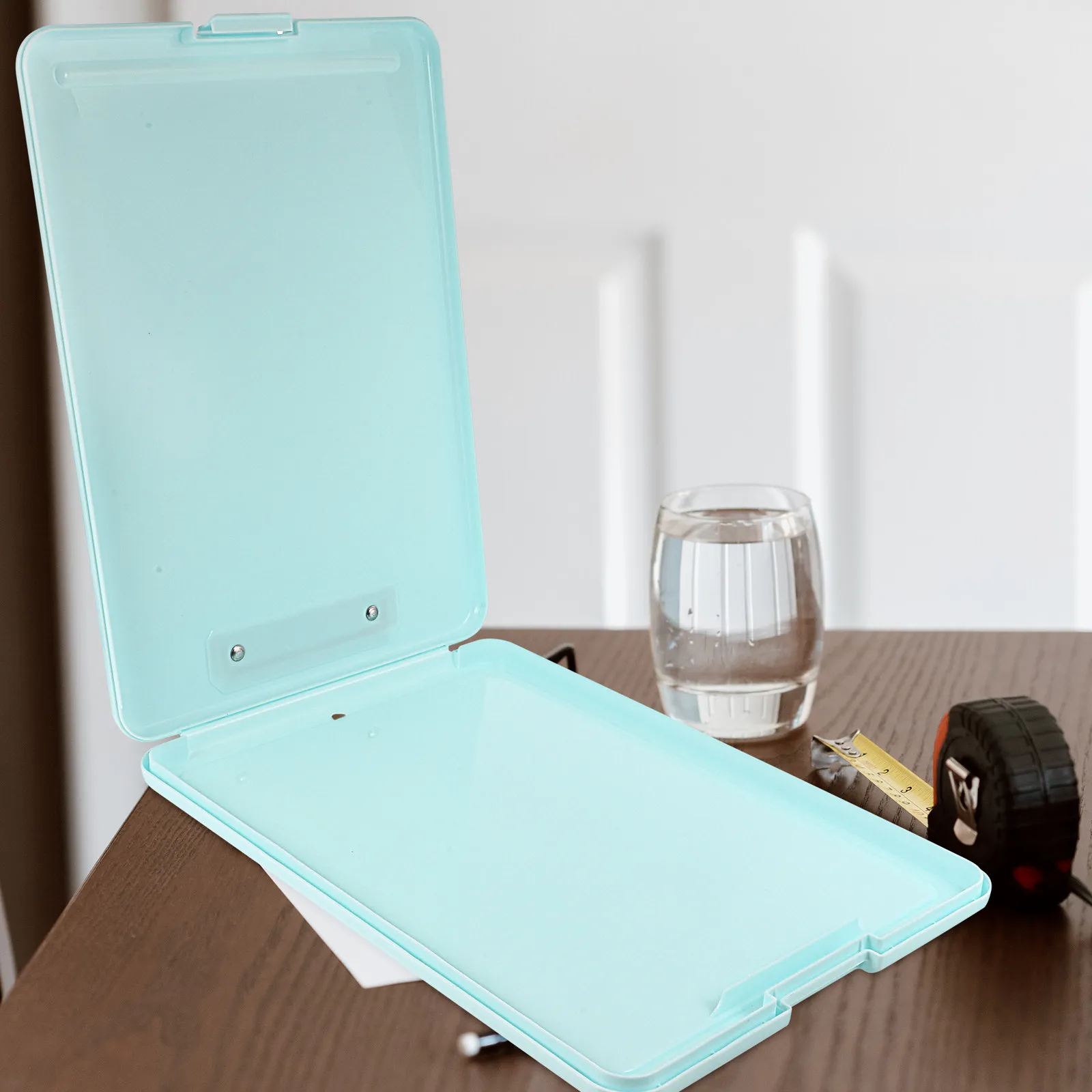 

Premium Multi-Function Clipboard with Built-in File Storage Box Portable Lightweight Writing Board for Office School Nursing