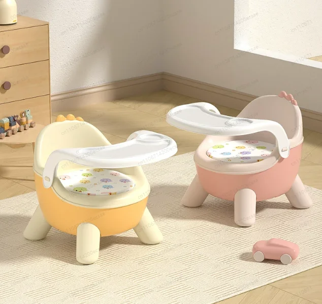 Cute Baby Infant Toddler Eating Dining Sound Chair Backrest Sit Learning Stool Multifunction Home Removable Table Seat for Kids