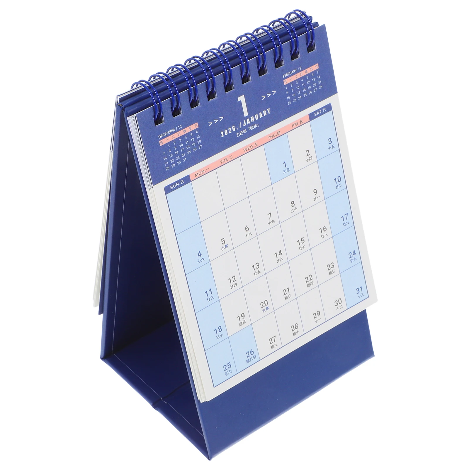 

2026 Desk Calendar Daily Calendars Aesthetic Minimalist Student Small Size Compact Design Sturdy Material Easy Flip Standing