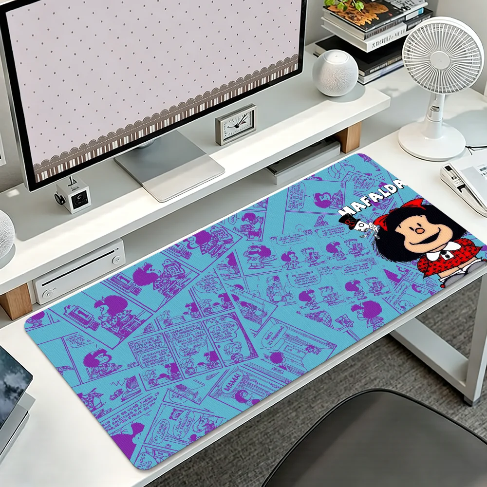 Hot Mafalda Mouse Pad Non-slip Thickened MousePad Student Gaming Cushion Large Writing Lockedge Office