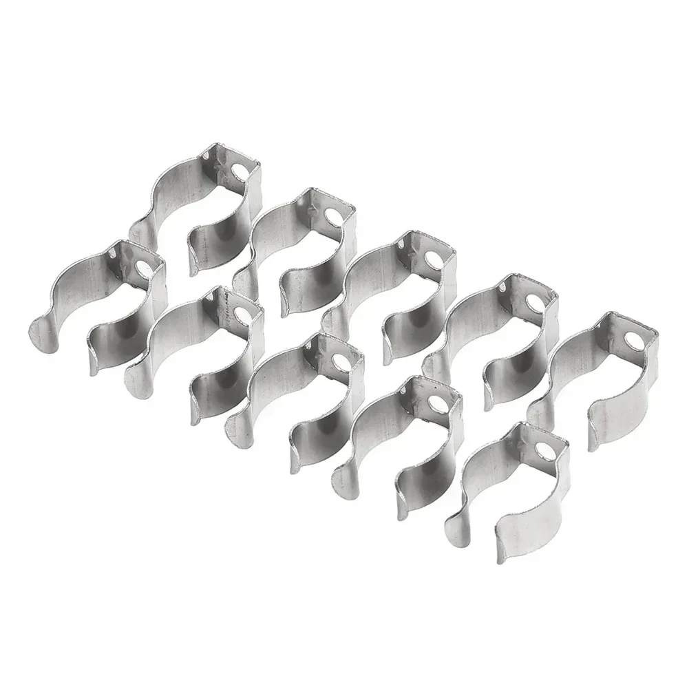 10 Stück Feder-Frottee-Clips, schmale Basis, Werkzeugstahl, Feder-Frottee-Klemme, robustes Werkzeug-Lagerregal, 25 mm, 30 mm, 32 mm, 35 mm
