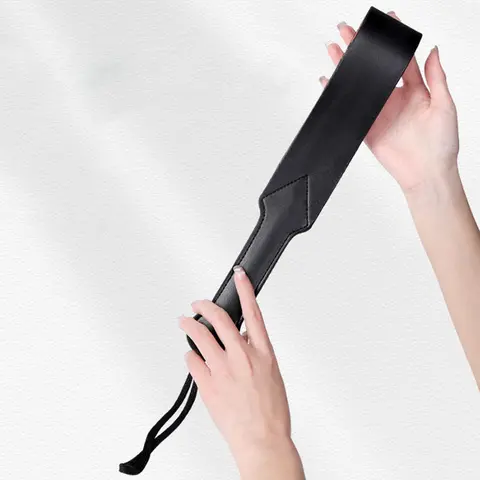 49CM PU 가죽 말 채찍 두 레이어 역할 놀이를위한 Flogger 스팽킹 승마 훈련 작물 승마 박쥐