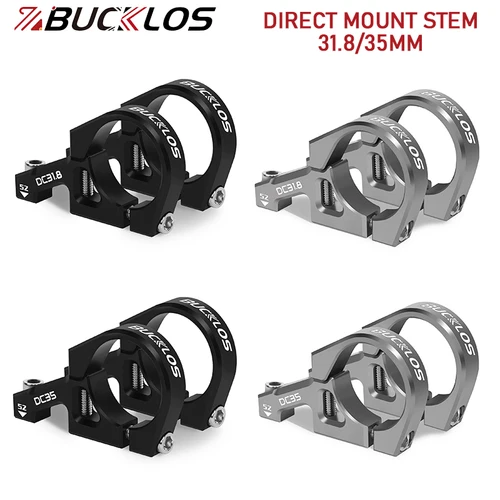 Imagen 1 del producto BUCKLOS DH AM FR MTB vástago 31,8 MM 35MM bicicleta montaje directo vástago alta resistencia mesa de bicicleta de descenso para horquilla de doble hombro